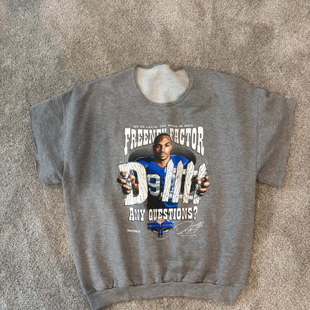 Dwight Freeney Indianapolis Colts Sweatshirt Freeney Factor Size Adult XL